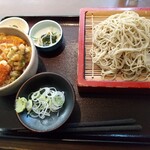 まつ屋 - 野菜天丼セット(800円)