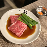 焼肉&手打ち冷麺 二郎 KANAYAMA - 焼きすき 三河まんげつ卵