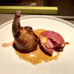 エクアトゥール - 鳩のオマール海老詰め