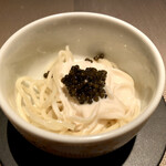 エクアトゥール - 白子とキャビアの和え麺