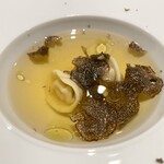 三和 - 天草地鶏のカペレッティ インブロード 黒トリュフ