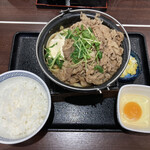 吉野家 - 牛すき鍋膳（712円＋肉2倍盛305円）
