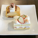パティスリー＆ブーランジェリー ラ・パルム・ドール - 虎バナナ、ショートケーキ-原点回帰-