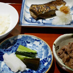 銀座 しのはら - 「大根ご飯」「節分鰯」
      「漬物」「牛肉」