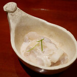 銀座 しのはら - とらふぐの白子和え