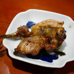 銀座 しのはら - 鶉の焼鳥
