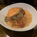 MILLE FIORI - 渡り蟹のトマトクリームソース　スパゲッティ（大盛）