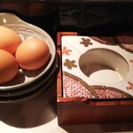 Hitoyoshi - ●無料サービスの生卵