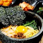 stone grilled bibimbap