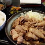 酒・肴 おまた - 豚生姜焼定食900円