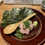 Gyo-Bar - 山形屋海苔のネギトロ磯部巻き650円