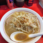 千里眼 -  ラーメン 麺100g ニンニク・ショウガ・カラアゲ別皿で 780円