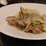 小菜一碟 - ・アサリと新タケノコの餡かけおこげ