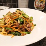 小菜一碟 - ・ホタルイカと菜の花の四川焼きそば