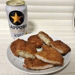 早水精肉店 - コロッケ80円×2と一口ヒレ90円×2