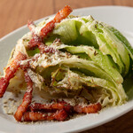 roasted lettuce caesar salad