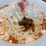 蝋燭屋 - とろっとあんかけシビレまぜそば 並辛 1200円