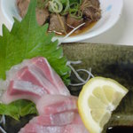 立呑み　得一 - 2009.6 はまち刺し・まぐろ煮