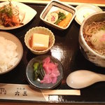 Rokusan - 日替わり定食　コロそば