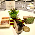 ASAHINA Gastronome - 赤矢柄と鮑にはパトリモニオ カルコ・ブラン 2018 　ドメーヌ アントワーヌ・アレナと言うコルシカの辛口白
      