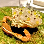 ASAHINA Gastronome - セイコガニとカリフラワーのクレーム　内子が可愛いい