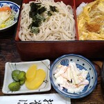 Tamagawa Soba - かつ重セット(大盛)
