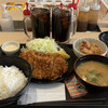 Matsunoya - ロースカツW定食ご飯大盛り＋豚汁変更、タルタルソース