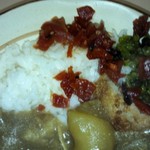 赤乃れん - 2種類のお漬け物にコロッケ（≧▽≦)