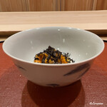 御料理 寺沢 - ﾊﾞﾌﾝ海胆とﾄﾘｭﾌのTKG