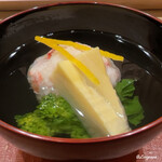 御料理 寺沢 - 毛蟹真薯の椀物