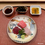 御料理 寺沢 - 割り醤油､生姜醤油､ﾁﾘ酢を使い分け