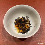 御料理 寺沢 - ﾊﾞﾌﾝ海胆とﾄﾘｭﾌのTKG