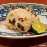 御料理 寺沢 - 天然とら河豚の白子焼