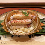 御料理 寺沢 - 栗蟹の甲羅盛