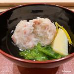 御料理 寺沢 - 毛蟹が100㌫近い蟹真薯