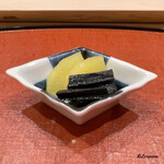 御料理 寺沢 - 沢庵とｱｶﾊﾀﾓﾁ