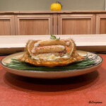 御料理 寺沢 - 栗蟹の甲羅盛