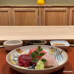 御料理 寺沢 - 割り醤油､生姜醤油､ﾁﾘ酢を使い分け