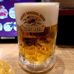 Kaiten Zushi Maru Chuu - 生ビール