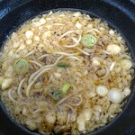 ふじ - 天かすもふやけてきました