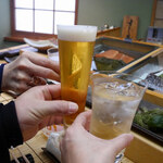 すし匠 - 乾杯