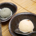 すし匠 - よもぎアイスとラムレーズン