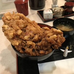 ぎおん 天ぷら 天周 - かき揚げ天丼