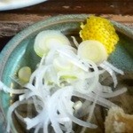 とく兵衛 - 鴨うどんの薬味