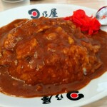 日乃屋カレー - 福神漬けを添え