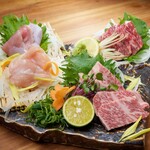 Rampu specialty! ! Assorted meat sashimi