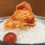 季節料理 魚竹 - 銀鮭の照焼・ご飯