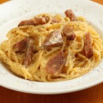 homemade bacon carbonara