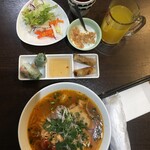 michambetonamuryouri - ランチ  蟹味噌ミックスブンセット