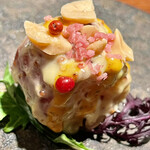 オオクサ - ポテトサラダはこの分量になっちゃったけどｗマヨネーズとピンクペッパーが相変わらず良い仕事しています